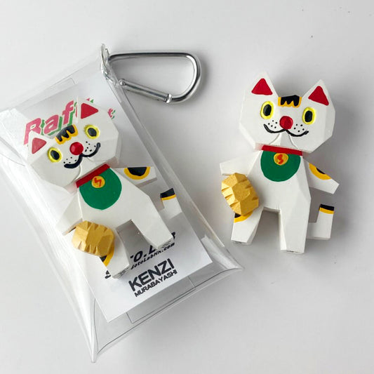 聯乘系列-木雕巴夫招財貓