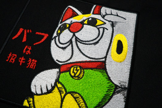 刺繡環保袋-招財貓巴夫