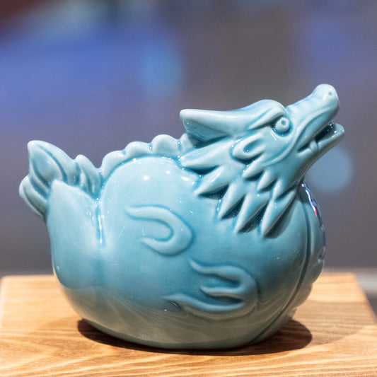 青瓷龍擺設-日本製