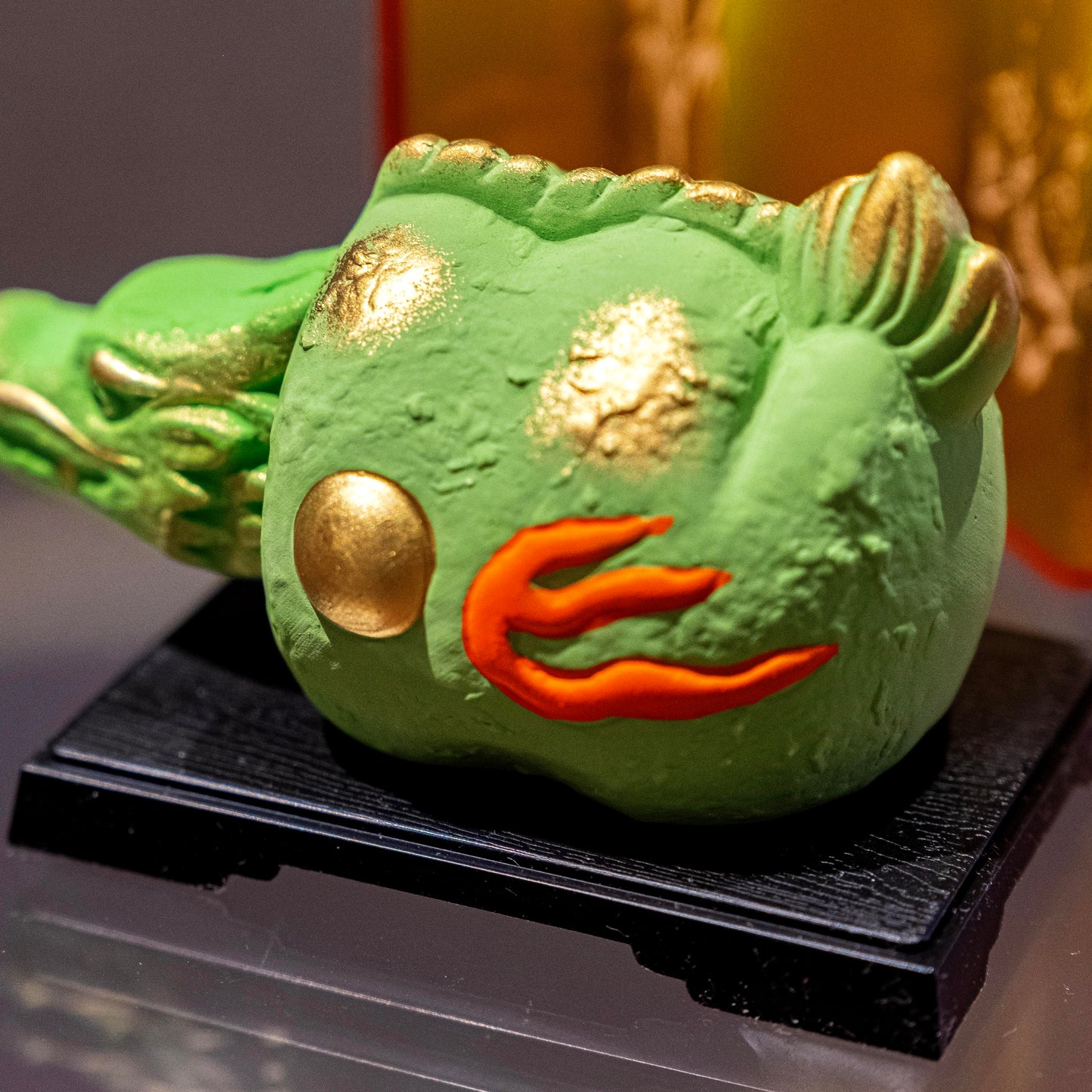 搖頭款 陶瓷龍擺設-日本製