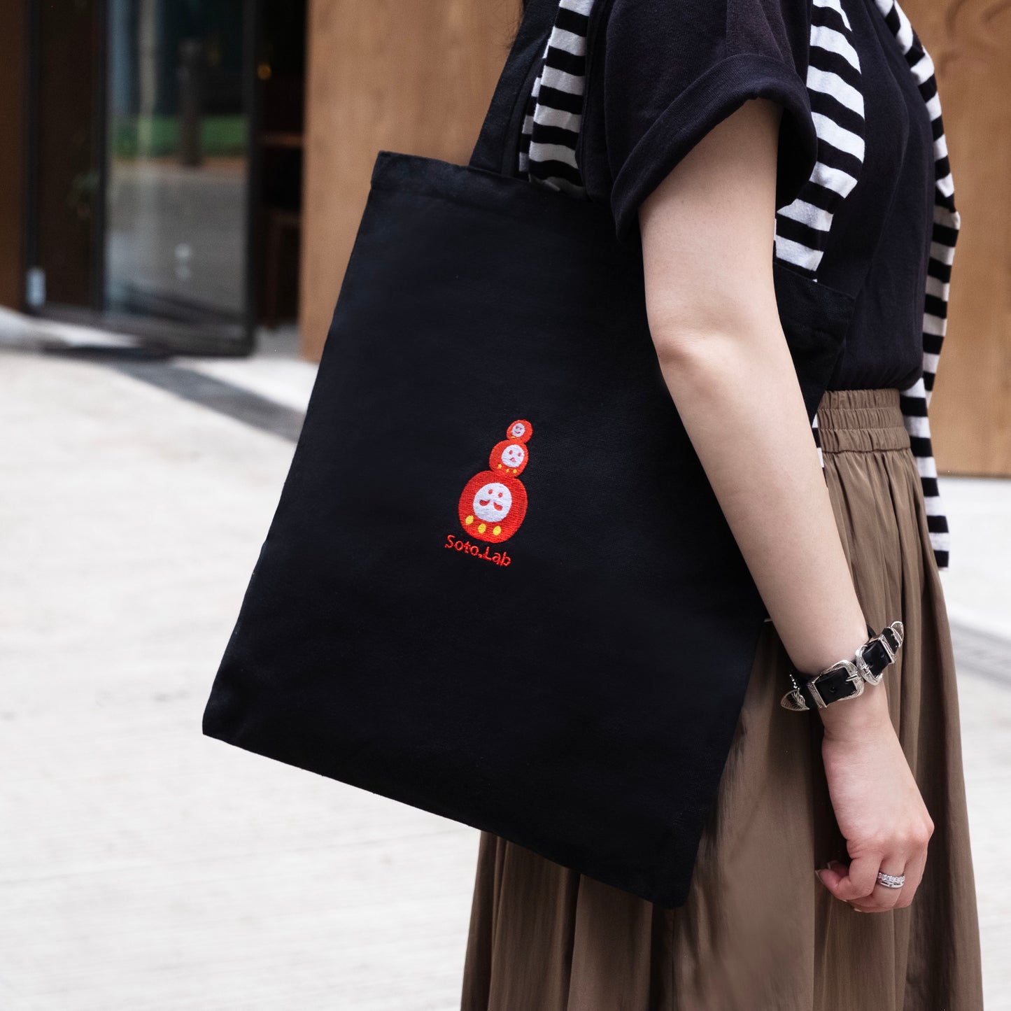 刺繡環保袋-三子達摩