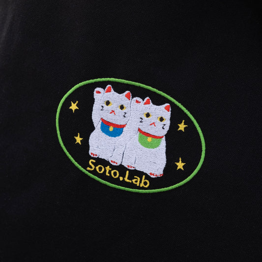 刺繡環保袋-雙子貓