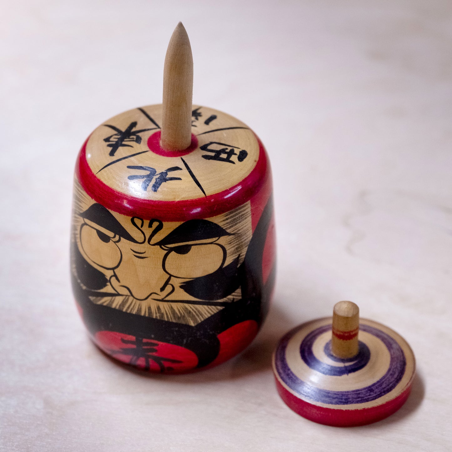 日本鄉土玩具-達摩陀螺獨樂