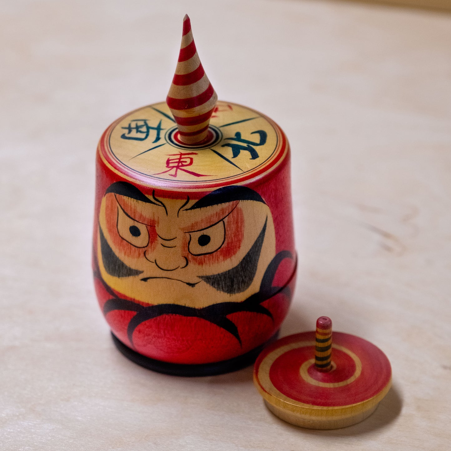 日本鄉土玩具-達摩陀螺獨樂