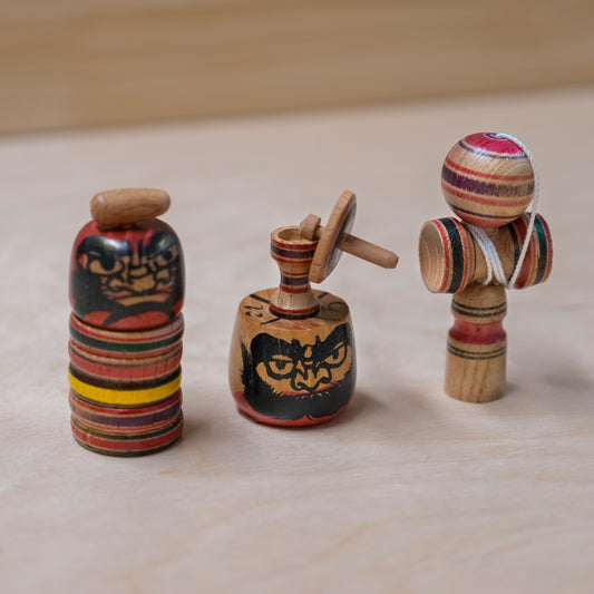 日本迷你鄉土玩具一套