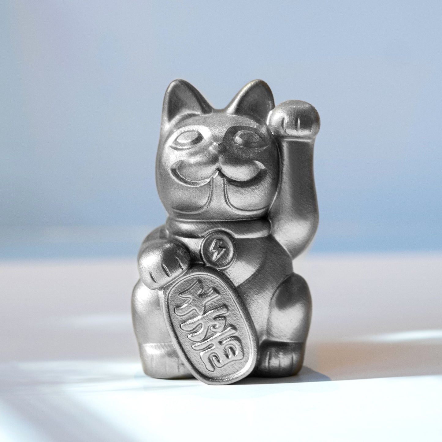 6cm招財巴-銀色千萬両