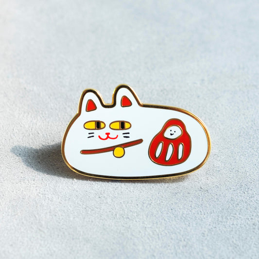 慵懶貓襟章