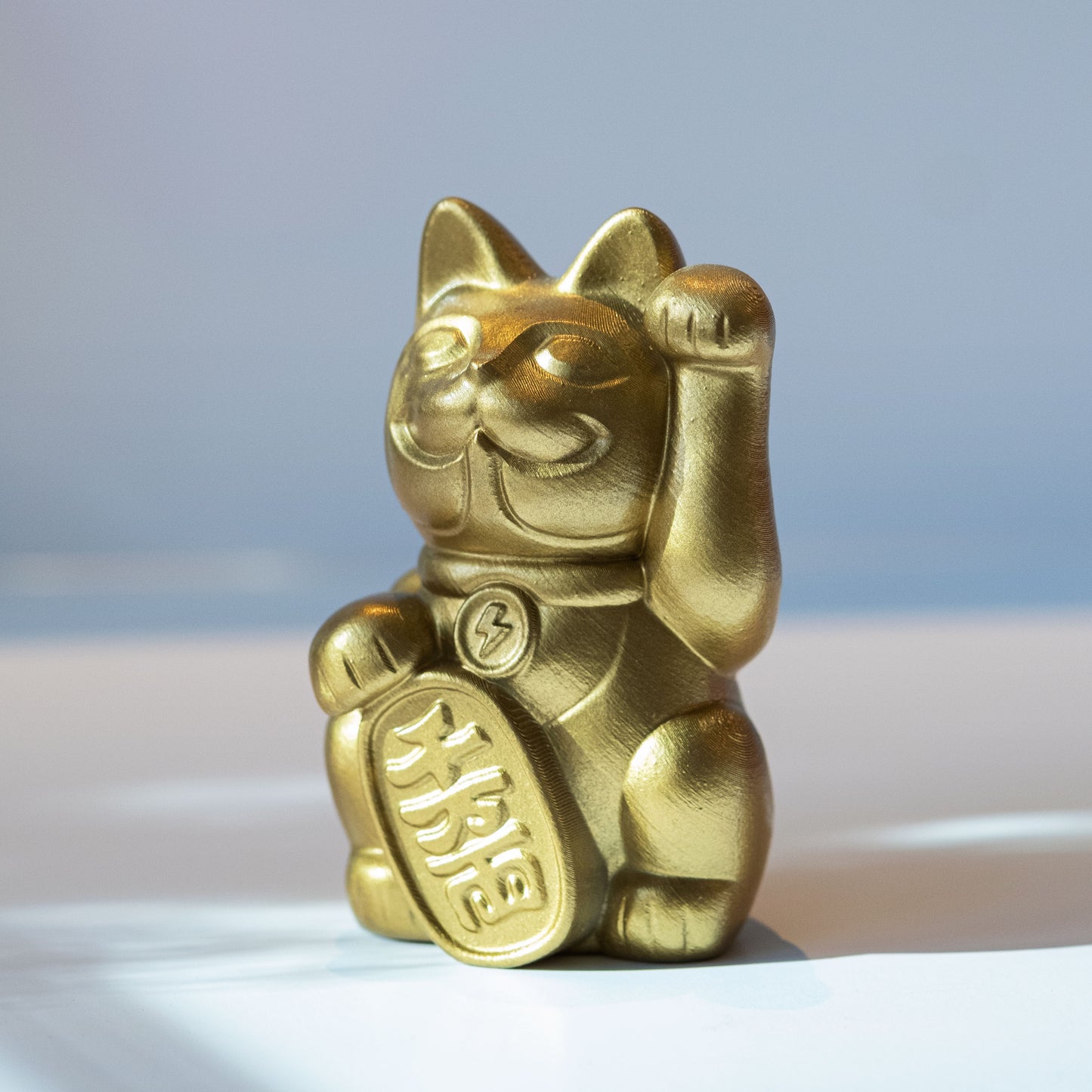 6cm招財巴夫-鈦金千萬両