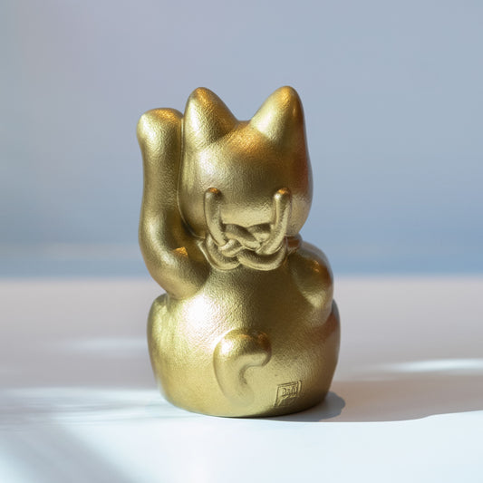 6cm招財巴夫-鈦金千萬両