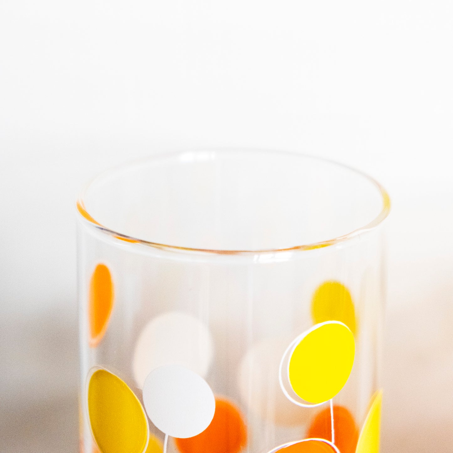 黃橙氣球杯玻璃杯